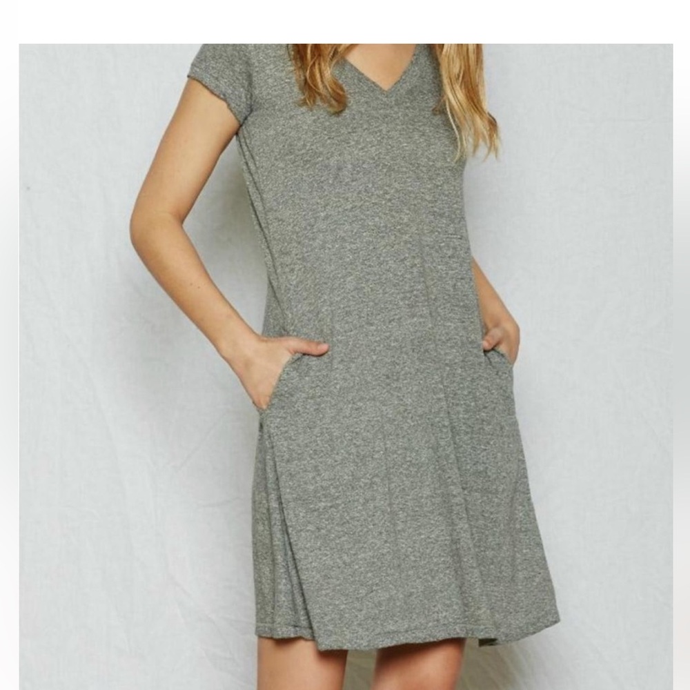 Current/Elliott V Neck Trapeze Dress - Picture 2 of 6